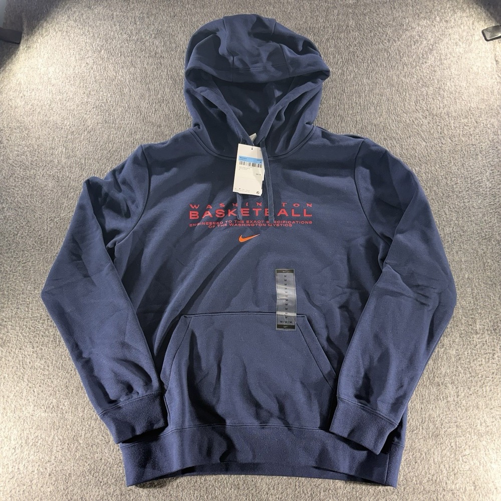 NWT Women's Medium Washington Mystics Nike WNBA Pullover Hoodie